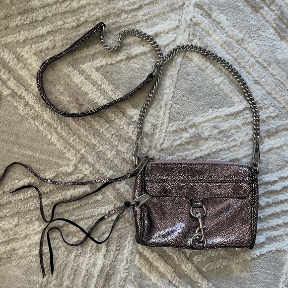 Rebecca Minkoff Mini Mac Gunmetal - Picture 1 of 8